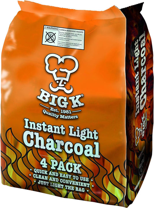 Instant Light Lumpwood Charcoal, 4x1kg Bags